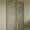 Shower enclosure Hietakari Bläk 755 New York, Sand frame, clear glass Shower enclosure Hietakari Bläk 755 New York, fixed wall + hinged door – 5