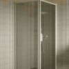 Shower enclosure Hietakari Bläk 755 New York, white frame, grey tinted glass Shower enclosure Hietakari Bläk 755 New York, white frame, grey tinted glass