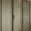 Shower enclosure Hietakari Bläk 756 New York, Mocha frame, grey tinted glass Shower enclosure Hietakari Bläk 756 New York, Mocha frame, grey tinted glass