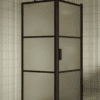 Shower enclosure Hietakari Bläk 760 Tokyo, Cocoa frame, satin frosted glass Shower enclosure Hietakari Bläk 760 Tokyo, Cocoa frame, satin frosted glass