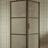 Shower enclosure Hietakari Bläk 760 Tokyo, Mocha frame, reeded glass Shower enclosure Hietakari Bläk 760 Tokyo, Mocha frame, reeded glass
