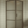 Shower enclosure Hietakari Bläk 760 Tokyo, Mocha frame, satin frosted glass Shower enclosure Hietakari Bläk 760 Tokyo, Mocha frame, satin frosted glass