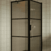 Shower enclosure Hietakari Bläk 760 Tokyo, black frame, bronze tinted glass Shower enclosure Hietakari Bläk 760 Tokyo, black frame, bronze tinted glass