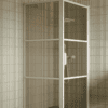 Shower enclosure Hietakari Bläk 760 Tokyo, white frame, bronze tinted glass Shower enclosure Hietakari Bläk 760 Tokyo, white frame, bronze tinted glass