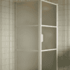 Shower enclosure Hietakari Bläk 760 Tokyo, white frame, satin frosted glass Shower enclosure Hietakari Bläk 760 Tokyo, white frame, satin frosted glass