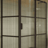 Shower enclosure Hietakari Bläk 761 Tokyo, Cocoa frame, clear glass Shower enclosure Hietakari Bläk 761 Tokyo, fixed wall + hinged door with fixed part – 7