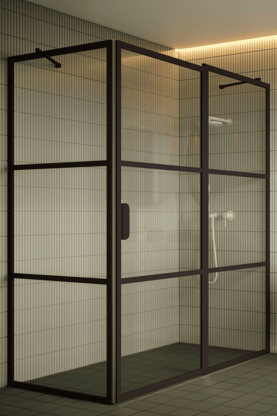 Shower enclosure Hietakari Bläk 761 Tokyo, Cocoa frame, bronze tinted glass Shower enclosure Hietakari Bläk 761 Tokyo, Cocoa frame, bronze tinted glass