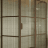 Shower enclosure Hietakari Bläk 761 Tokyo, Mocha frame, reeded glass Shower enclosure Hietakari Bläk 761 Tokyo, Mocha frame, reeded glass