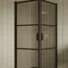 Shower enclosure Hietakari Bläk 762 Tokyo, Cocoa frame, bronze tinted glass Shower enclosure Hietakari Bläk 762 Tokyo, Cocoa frame, bronze tinted glass