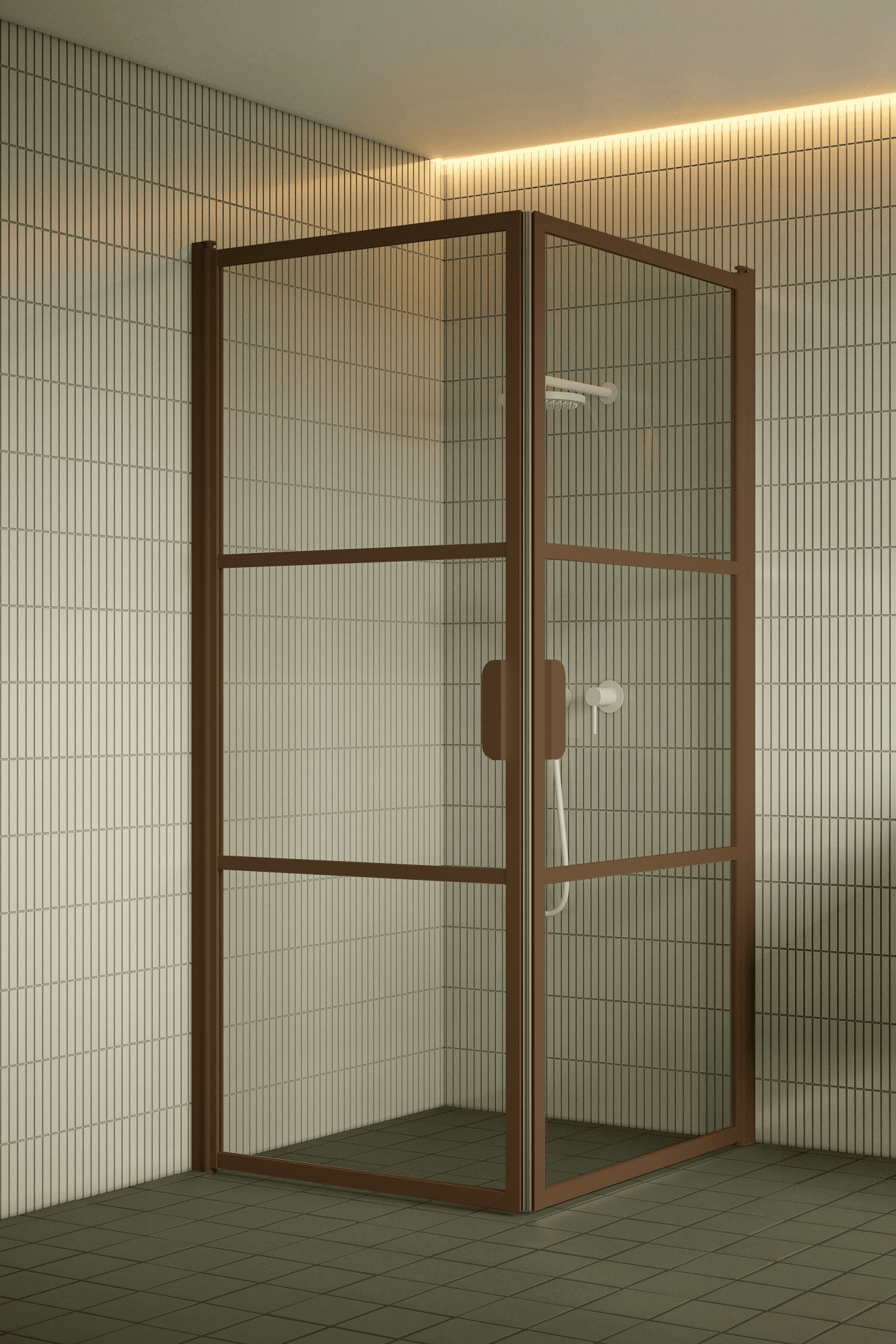 Shower enclosure Hietakari Bläk 762 Tokyo, hinged door + hinged door – 6