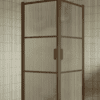 Shower enclosure Hietakari Bläk 762 Tokyo, Mocha frame, reeded glass Shower enclosure Hietakari Bläk 762 Tokyo, Mocha frame, reeded glass