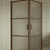 Shower enclosure Hietakari Bläk 762 Tokyo, Mocha frame, satin frosted glass Shower enclosure Hietakari Bläk 762 Tokyo, Mocha frame, satin frosted glass