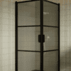 Shower enclosure Hietakari Bläk 762 Tokyo, black frame, grey tinted glass Shower enclosure Hietakari Bläk 762 Tokyo, black frame, grey tinted glass