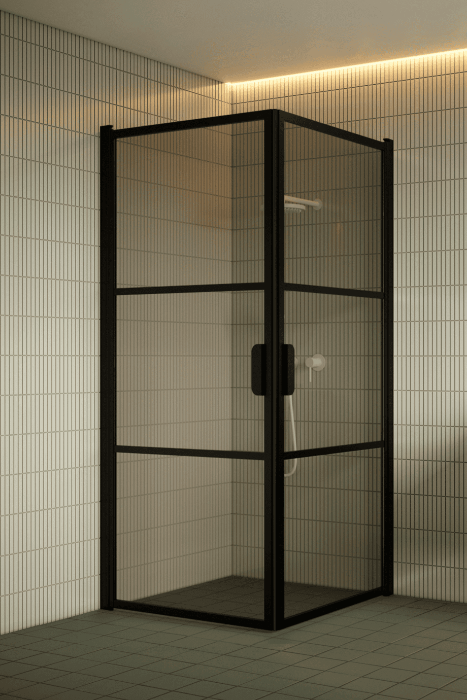 Shower enclosure Hietakari Bläk 762 Tokyo, black frame, bronze tinted glass Shower enclosure Hietakari Bläk 762 Tokyo, black frame, bronze tinted glass