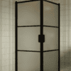 Shower enclosure Hietakari Bläk 762 Tokyo, black frame, satin frosted glass Shower enclosure Hietakari Bläk 762 Tokyo, black frame, satin frosted glass