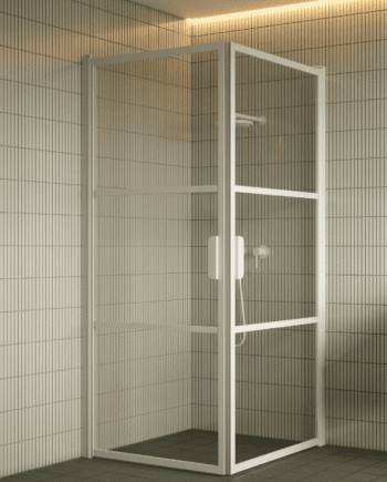 Shower enclosure Hietakari Bläk 762 Tokyo, hinged door + hinged door