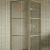 Shower enclosure Hietakari Bläk 762 Tokyo, Sand frame, clear glass Shower enclosure Hietakari Bläk 762 Tokyo, hinged door + hinged door – 5