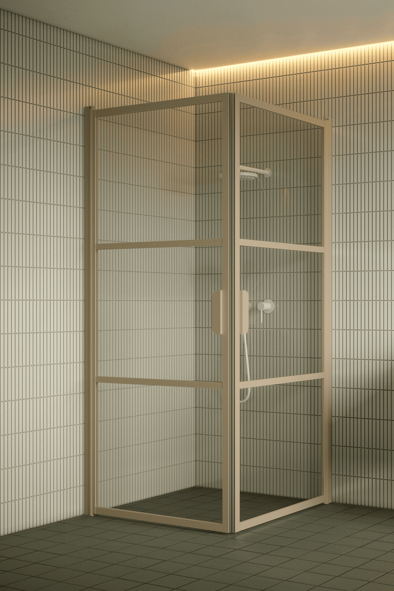 Shower enclosure Hietakari Bläk 762 Tokyo, hinged door + hinged door – 5