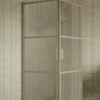 Shower enclosure Hietakari Bläk 762 Tokyo, Sand frame, reeded glass Shower enclosure Hietakari Bläk 762 Tokyo, Sand frame, reeded glass