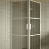 Shower enclosure Hietakari Bläk 762 Tokyo, white frame, grey tinted glass Shower enclosure Hietakari Bläk 762 Tokyo, white frame, grey tinted glass