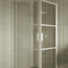 Shower enclosure Hietakari Bläk 762 Tokyo, white frame, clear glass Shower enclosure Hietakari Bläk 762 Tokyo, hinged door + hinged door