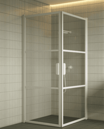 Shower enclosure Hietakari Bläk 762 Tokyo, hinged door + hinged door