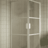 Shower enclosure Hietakari Bläk 762 Tokyo, white frame, reeded glass Shower enclosure Hietakari Bläk 762 Tokyo, white frame, reeded glass