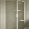Shower enclosure Hietakari Bläk 762 Tokyo, white frame, satin frosted glass Shower enclosure Hietakari Bläk 762 Tokyo, white frame, satin frosted glass
