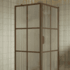 Shower enclosure Hietakari Bläk 765 Paris, Cocoa frame, reeded glass Shower enclosure Hietakari Bläk 765 Paris, Cocoa frame, reeded glass