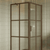 Shower enclosure Hietakari Bläk 765 Paris, Mocha frame, grey tinted glass Shower enclosure Hietakari Bläk 765 Paris, Mocha frame, grey tinted glass