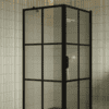 Shower enclosure Hietakari Bläk 765 Paris, black frame, grey tinted glass Shower enclosure Hietakari Bläk 765 Paris, black frame, grey tinted glass