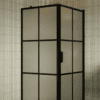 Shower enclosure Hietakari Bläk 765 Paris, black frame, satin frosted glass Shower enclosure Hietakari Bläk 765 Paris, black frame, satin frosted glass
