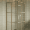 Shower enclosure Hietakari Bläk 765 Paris, Sand frame, clear glass Shower enclosure Hietakari Bläk 765 Paris, fixed wall + hinged door – 5