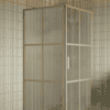 Shower enclosure Hietakari Bläk 765 Paris, Sand frame, reeded glass Shower enclosure Hietakari Bläk 765 Paris, Sand frame, reeded glass