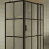 Shower enclosure Hietakari Bläk 766 Paris, white frame, reeded glass Shower enclosure Hietakari Bläk 766 Paris, white frame, reeded glass