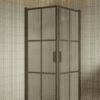 Shower enclosure Hietakari Bläk 767 Paris, Mocha frame, reeded glass Shower enclosure Hietakari Bläk 767 Paris, Mocha frame, reeded glass