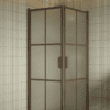Shower enclosure Hietakari Bläk 767 Paris, Mocha frame, satin frosted glass Shower enclosure Hietakari Bläk 767 Paris, Mocha frame, satin frosted glass