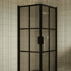 Shower enclosure Hietakari Bläk 767 Paris, black frame, bronze tinted glass Shower enclosure Hietakari Bläk 767 Paris, black frame, bronze tinted glass