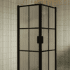 Shower enclosure Hietakari Bläk 767 Paris, black frame, reeded glass Shower enclosure Hietakari Bläk 767 Paris, black frame, reeded glass