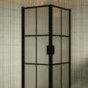 Shower enclosure Hietakari Bläk 767 Paris, black frame, satin frosted glass Shower enclosure Hietakari Bläk 767 Paris, black frame, satin frosted glass