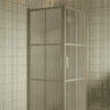 Shower enclosure Hietakari Bläk 767 Paris, Sand frame, reeded glass Shower enclosure Hietakari Bläk 767 Paris, Sand frame, reeded glass