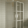 Shower enclosure Hietakari Bläk 767 Paris, white frame, clear glass Shower enclosure Hietakari Bläk 767 Paris, hinged door + hinged door