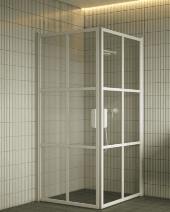 Shower enclosure Hietakari Bläk 767 Paris, hinged door + hinged door
