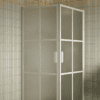 Shower enclosure Hietakari Bläk 767 Paris, white frame, satin frosted glass Shower enclosure Hietakari Bläk 767 Paris, white frame, satin frosted glass