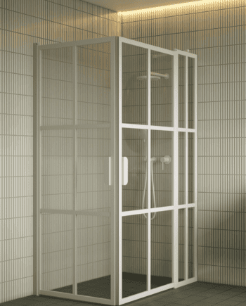 Shower enclosure Hietakari Bläk 768 Paris, hinged door + hinged door with fixed part