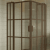 Shower enclosure Hietakari Bläk 769 Paris, Mocha frame, reeded glass Shower enclosure Hietakari Bläk 769 Paris, Mocha frame, reeded glass