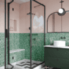 Shower enclosure Hietakari Bläk 887 New York, black frame, grey tinted glass Shower enclosure Hietakari Bläk 887 New York, black frame, grey tinted glass