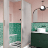Shower enclosure Hietakari Bläk 887 New York, Sand frame, satin frosted glass Shower enclosure Hietakari Bläk 887 New York, Sand frame, satin frosted glass