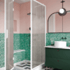 Shower enclosure Hietakari Bläk 887 New York, white frame, reeded glass Shower enclosure Hietakari Bläk 887 New York, white frame, reeded glass