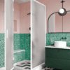 Shower enclosure Hietakari Bläk 887 New York, white frame, satin frosted glass Shower enclosure Hietakari Bläk 887 New York, white frame, satin frosted glass